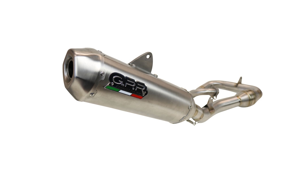Esapament GPR compatibil cu Honda Crf 250 R 2022 Sistem complet de evacuare de curse, inclusiv db killer/parascântei detașabil,Pentacross FULL Titanium