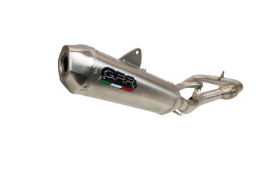 Esapament GPR compatibil cu Honda Crf 250 R 2022 Sistem complet de evacuare de curse, inclusiv db killer/parascântei detașabil,Pentacross FULL Titanium