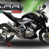 Exhaust compatible with Zontes Zx 310 2018-2020, F205, Homologated legal slip-on exhaust including removable db killer and link pipe