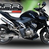 Exhaust compatible with Zontes Zt 310 2018-2020, Deeptone Inox, Homologated legal full system exhaust, including removable db killer and catalyst