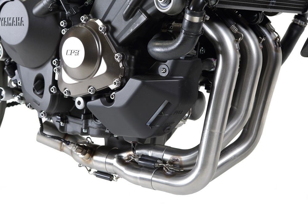 Exhaust compatible with Yamaha Mt-09 2021-2023, M3 Black Titanium, Racing full system exhaust, including removable db killer