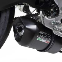 Esapament GPR compatibil cu Yamaha Mt-09 2014 Sistem complet de evacuare legal omologat, inclusiv db killer și catalizator detașabil,Furore Nero