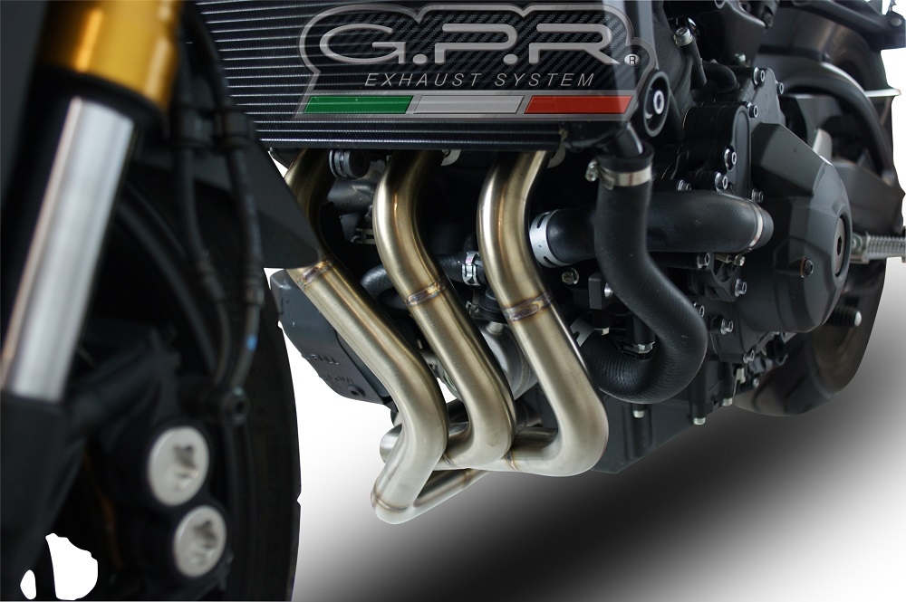 Exhaust compatible with Yamaha Tracer 9 GT 2021-2024, M3 Inox , Homologated legal full system exhaust, including removable db killer and catalyst