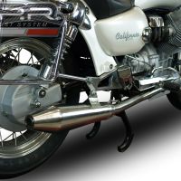 Esapament GPR compatibil cu Moto Guzzi California 1100 Special-Stone-Sport-Ev-Alu 1997 Evacuare cu dublă omologare legală, inclusiv db killer detașabile, coturi de legătură și catalizatori,Vintacone