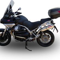 Esapament GPR compatibil cu Moto Guzzi Stelvio 1200 8V  2011 Evacuare slip-on omologata, inclusiv db killer detașabil, cot de legătură și catalizator,Trioval