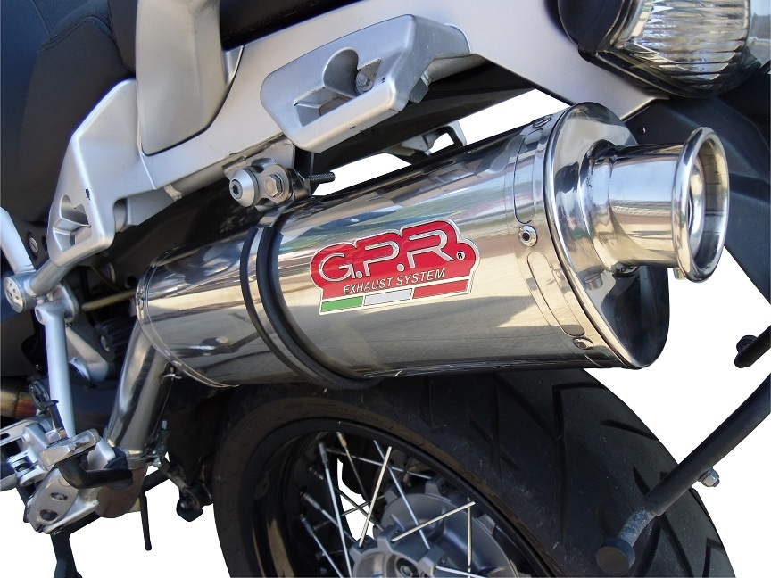 Esapament GPR compatibil cu Moto Guzzi Stelvio 1200 8V  2011 Evacuare slip-on omologata, inclusiv db killer detașabil, cot de legătură și catalizator,Trioval