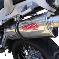 Esapament GPR compatibil cu Moto Guzzi Stelvio 1200 8V  2011 Evacuare slip-on omologata, inclusiv db killer detașabil, cot de legătură și catalizator,Trioval