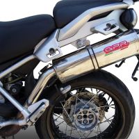 Esapament GPR compatibil cu Moto Guzzi Stelvio 1200 8V  2011 Evacuare slip-on omologata, inclusiv db killer detașabil, cot de legătură și catalizator,Trioval