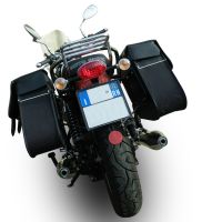 Exhaust compatible with Moto Guzzi V7 (I - II) - Stone - Special 2012-2016, Vintacone , Dual Homologated legal slip-on exhaust including removable db killers, link pipes and catalysts