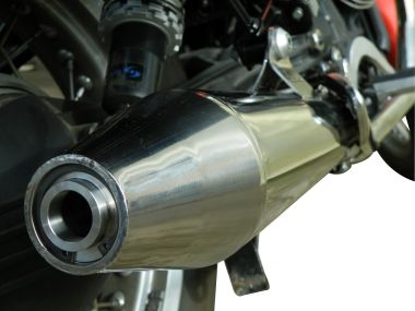 Exhaust compatible with Moto Guzzi V7 (I - II) - Stone - Special 2012-2016, Vintacone , Dual Homologated legal slip-on exhaust including removable db killers, link pipes and catalysts