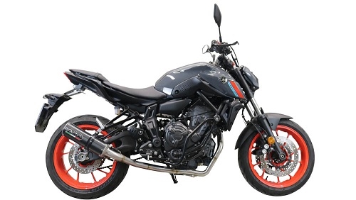 Esapament GPR compatibil cu Yamaha Mt-07  2021 Sistem complet de evacuare Racing, inclusiv db killer detașabil,M3 Black Titanium