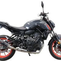 Esapament GPR compatibil cu Yamaha Mt-07  2021 Sistem complet de evacuare Racing, inclusiv db killer detașabil,M3 Black Titanium