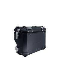 GPR TECH Uyumlu  Bmw F 850 Gs 2021/2023 e5 Zwart Pereche de cutii laterale din aluminiu cu partea dreaptă conturată, culoare neagră, cu suport specific pentru geantă Capacitate 38 litri + 32 litri.