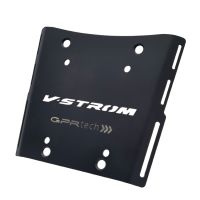 GPR TECH ile uyumlu  Suzuki V-Strom Dl 650 2012/2016 e3 Zwart Placă de montare specifică pentru Top Case ALPITECH 55 LT compatibil cu portbagajul original, fabricat din oțel inoxidabil cu 4 puncte de ancorare