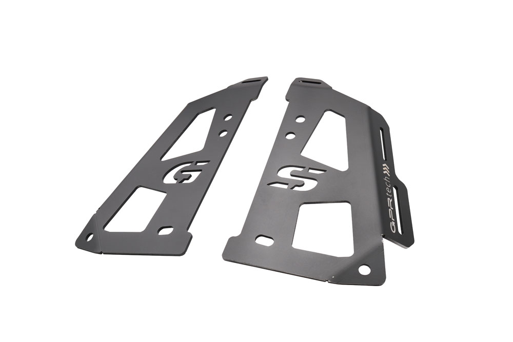 GPR TECH ile uyumlu  Bmw R 1250 Gs 2021/2024 e5 Zwart Placă de montare specifică pentru Top Case ALPITECH 35 LT compatibil cu portbagajul original, fabricat din oțel inoxidabil cu 4 puncte de ancorare