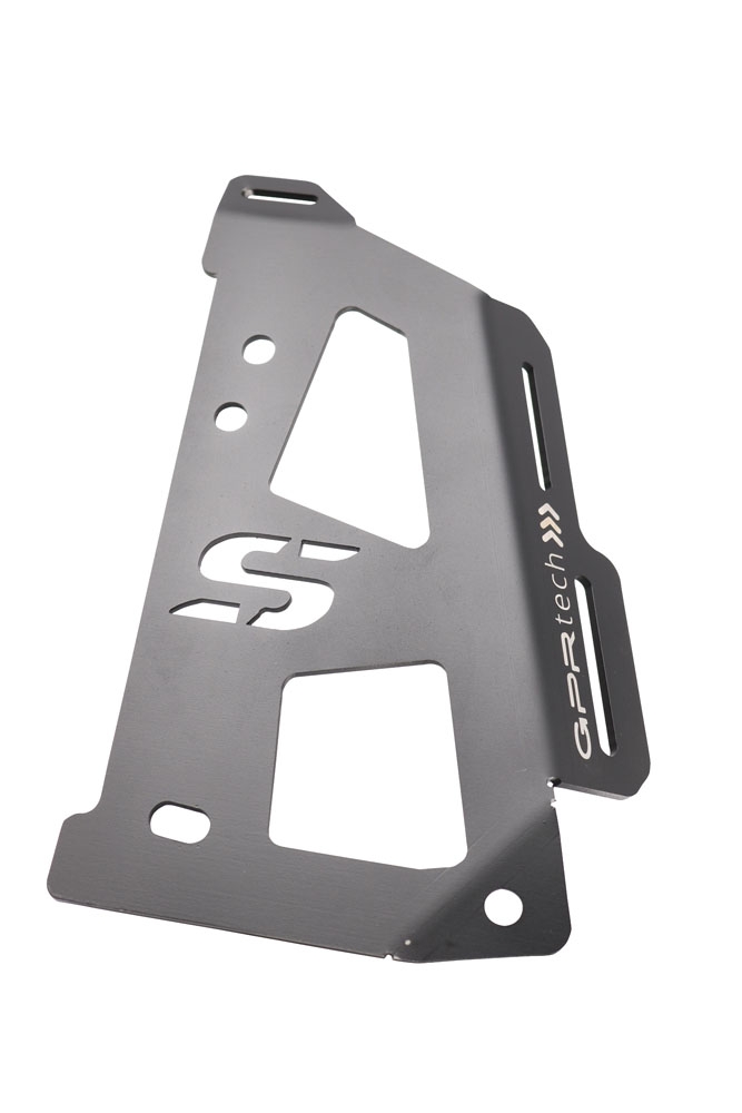 GPR TECH ile uyumlu  Bmw R 1250 Gs 2021/2024 e5 Zwart Placă de montare specifică pentru Top Case ALPITECH 35 LT compatibil cu portbagajul original, fabricat din oțel inoxidabil cu 4 puncte de ancorare