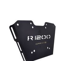 GPR TECH ile uyumlu  Bmw R 1250 R - Rs 2021/2024 e5 Zwart Placă de montare specifică pentru Top Case ALPITECH 35 LT compatibil cu portbagajul original, fabricat din oțel inoxidabil cu 4 puncte de ancorare