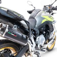 Esapament GPR compatibil cu Voge 900DSX 2024 Evacuare slip-on omologata, inclusiv db killer detașabil și cot de legătură,Dual Poppy