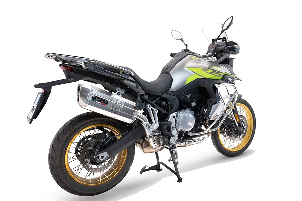 Esapament GPR compatibil cu Voge 900DSX 2024 Evacuare slip-on omologata, inclusiv db killer detașabil și cot de legătură,Hyper Sonic Titanium