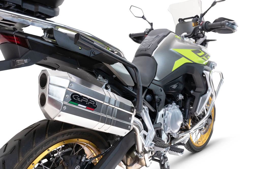 Esapament GPR compatibil cu Voge 900DSX 2024 Evacuare slip-on omologata, inclusiv db killer detașabil și cot de legătură,Hyper Sonic Titanium
