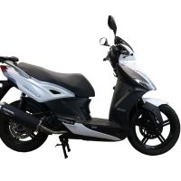 Exhaust compatible with Kymco Agility 200 - I.E. R16 - Plus 2015-2017, Evo4 Road, Homologated legal full system exhaust, including removable db killer