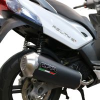 Exhaust compatible with Kymco Agility 200 - I.E. R16 - Plus 2015-2017, Evo4 Road, Homologated legal full system exhaust, including removable db killer