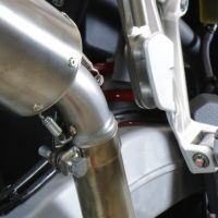Exhaust compatible with Aprilia Tuareg 660 2021-2024, Furore Evo4 Nero, Homologated legal slip-on exhaust including removable db killer and link pipe