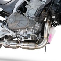 Esapament GPR compatibil cu Aprilia RS 457 2024 Sistem complet de evacuare legal omologat, inclusiv db killer și catalizator detașabil,M3 Black Titanium