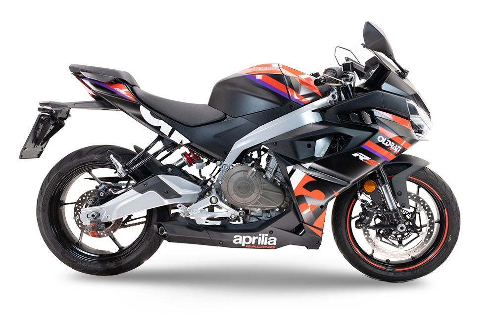 Esapament GPR compatibil cu Aprilia RS 457 2024 Sistem complet de evacuare Racing, inclusiv db killer detașabil,Ghost Inox