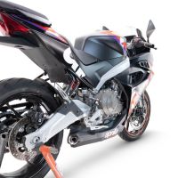 Esapament GPR compatibil cu Aprilia RS 457 2024 Sistem complet de evacuare Racing, inclusiv db killer detașabil,Ghost Inox