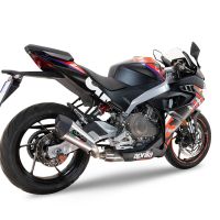 Exhaust compatible with Aprilia RS 457 2024-2025, Gpe Ann. titanium, Racing full system exhaust, including removable db killer