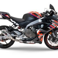 Esapament GPR compatibil cu Aprilia RS 457 2024 Sistem complet de evacuare legal omologat, inclusiv db killer și catalizator detașabil,M3 Inox 