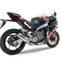 Esapament GPR compatibil cu Aprilia RS 457 2024 Sistem complet de evacuare legal omologat, inclusiv db killer și catalizator detașabil,M3 Inox 