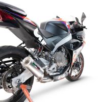 Esapament GPR compatibil cu Aprilia RS 457 2024 Sistem complet de evacuare legal omologat, inclusiv db killer și catalizator detașabil,M3 Inox 