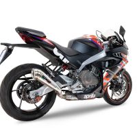 Esapament GPR compatibil cu Aprilia RS 457 2024 Sistem complet de evacuare legal omologat, inclusiv db killer și catalizator detașabil,Powercone Evo
