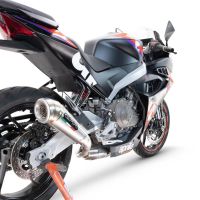 Esapament GPR compatibil cu Aprilia RS 457 2024 Sistem complet de evacuare legal omologat, inclusiv db killer și catalizator detașabil,Powercone Evo