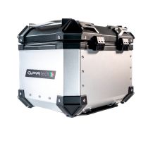 GPR TECH TOP CASE ALPI-TECH 26 LT. SILVER Top case in aluminum,including soft backrest, silver color with universal plate  Capacity 26 LT.