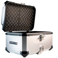 Top case GPR TECH  Triumph Tiger 1200 explorer 2017/2021 e4 Zilver Topcase din aluminiu, culoare argintie, cu placă specifică inclusă Capacitate 55 litri.
