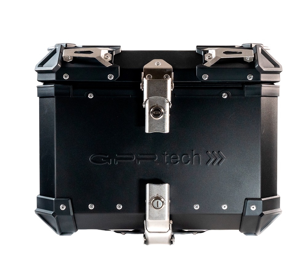 Top case GPR TECH  Bmw F 650 Gs Twin 2008/2018 Zwart Topcase din aluminiu, culoare neagră, cu placă specifică inclusă Capacitate 35 litri.