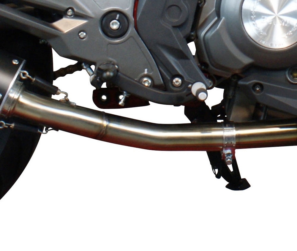 Esapament GPR compatibil cu Benelli Bn 302 S 2017 Evacuare slip-on omologata, inclusiv db killer detașabil și cot de legătură,Furore Evo4 Poppy
