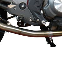 Esapament GPR compatibil cu Benelli Bn 302 S 2017 Evacuare slip-on omologata, inclusiv db killer detașabil și cot de legătură,Furore Evo4 Poppy