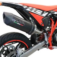 Esapament GPR compatibil cu Beta RR 125 4T Enduro 2021 Evacuare slip-on omologata, inclusiv db killer detașabil, cot de legătură și catalizator,Furore Evo4 Poppy