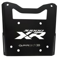 GPR TECH ile uyumlu  Bmw S 1000 XR - M 2020/2024 e5 Zwart Placă de montare specifică pentru Top Case ALPITECH 35 LT compatibil cu portbagajul original, fabricat din oțel inoxidabil cu 4 puncte de ancorare