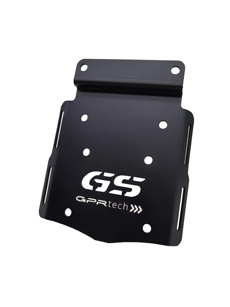 GPR TECH ile uyumlu  Bmw F 650 Gs Twin 2008/2018 Zwart Placă superioară specifică din titan - Alpitech 35/55 LT compatibil cu portbagajul original, fabricat din titan cu 4 puncte de ancorare