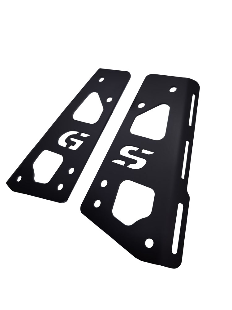 GPR TECH ile uyumlu  Bmw F 750 Gs 2021/2024 e5 Zwart Placă superioară specifică din titan - Alpitech 35/55 LT compatibil cu portbagajul original, fabricat din titan cu 4 puncte de ancorare