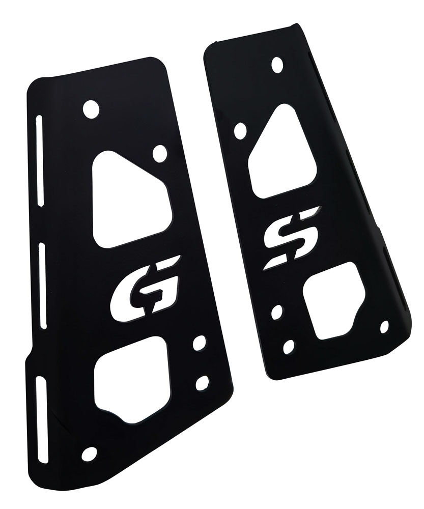 GPR TECH ile uyumlu  Bmw F 750 Gs 2021/2024 e5 Zwart Placă superioară specifică din titan - Alpitech 35/55 LT compatibil cu portbagajul original, fabricat din titan cu 4 puncte de ancorare