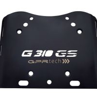 GPR TECH ile uyumlu  Bmw G 310 Gs 2017/2021 e4 Zwart Placă de montare specifică pentru Top Case ALPITECH 35 LT compatibil cu portbagajul original, fabricat din oțel inoxidabil cu 4 puncte de ancorare