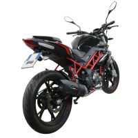 Esapament GPR compatibil cu Benelli Bn 125 2021 Sistem complet de evacuare legal omologat, inclusiv db killer și catalizator detașabil,Furore Evo4 Nero