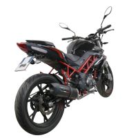 Esapament GPR compatibil cu Benelli Bn 125 2021 Sistem complet de evacuare legal omologat, inclusiv db killer și catalizator detașabil,Furore Evo4 Poppy