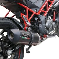 Esapament GPR compatibil cu Benelli Bn 125 2021 Sistem complet de evacuare legal omologat, inclusiv db killer și catalizator detașabil,Furore Evo4 Poppy